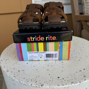Stride Ride Angler brown leather sandal